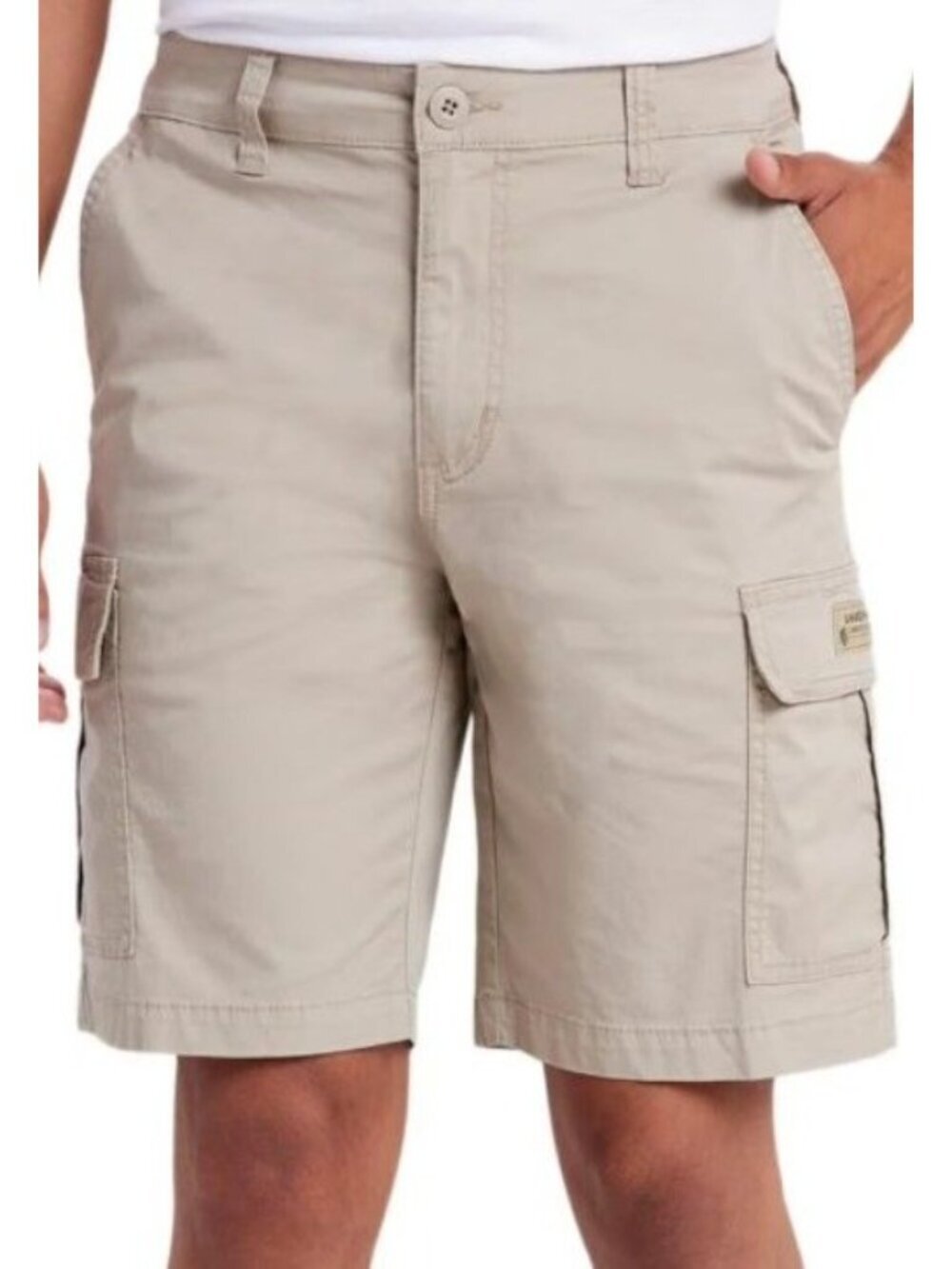 NWT Unionbay Men's 38 Cargo Shorts Khaki Cotton Spandex Blend L1740